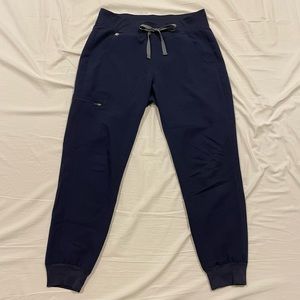 Figs navy small petite Zamora jogger scrubs